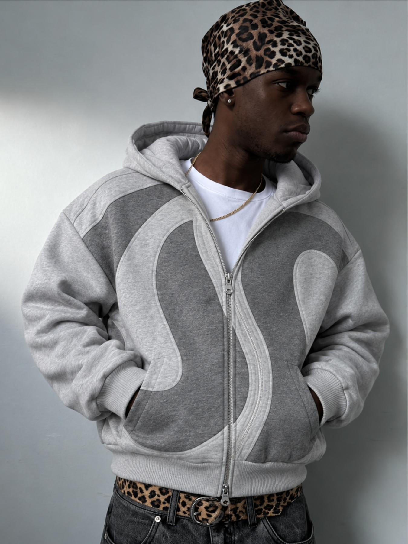 WAVEFORM ZIP UP HOODIE
