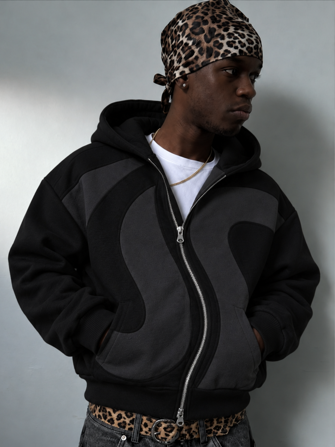 WAVEFORM ZIP UP HOODIE