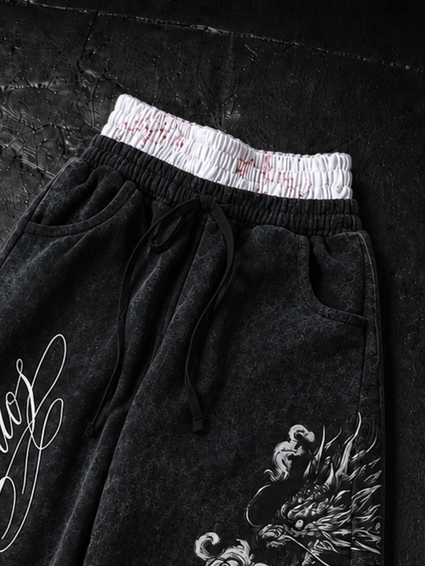 DRAGON'S OATH DOUBLE WAIST SWEATPANT