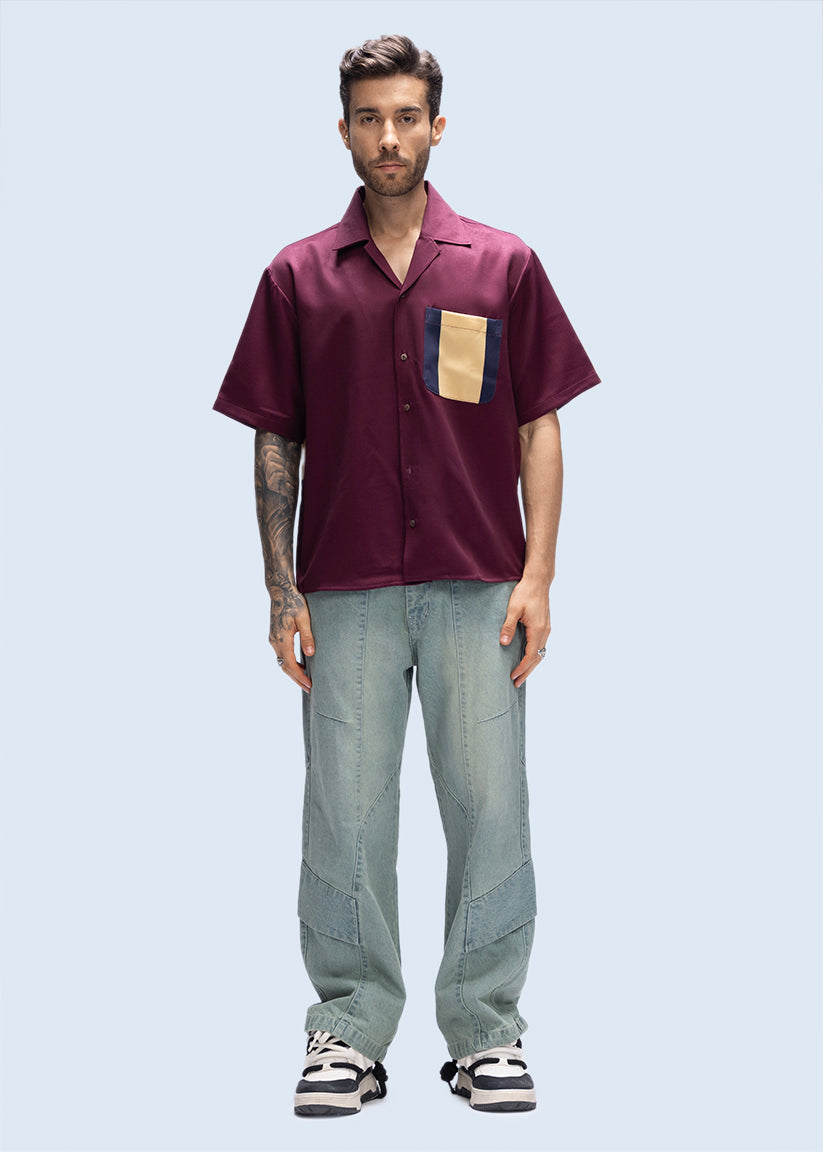 Stylish shirt in warm tone