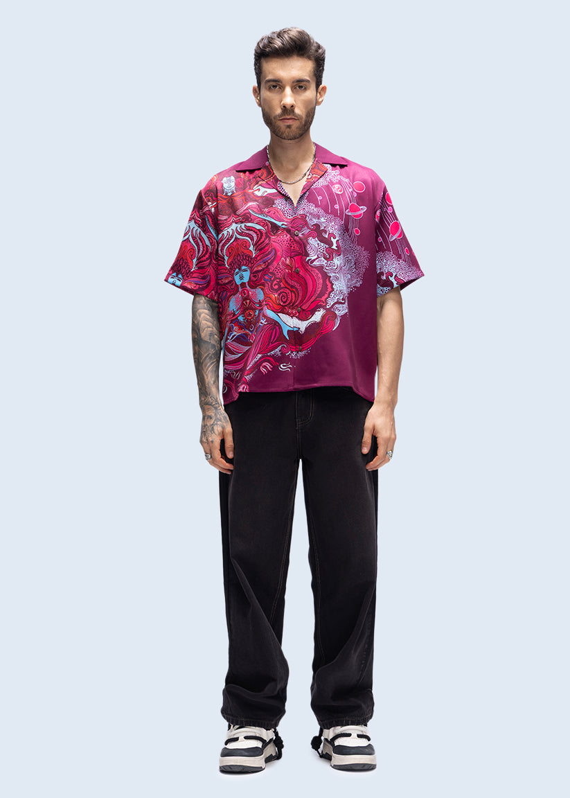 Meditation-themed T-shirt art