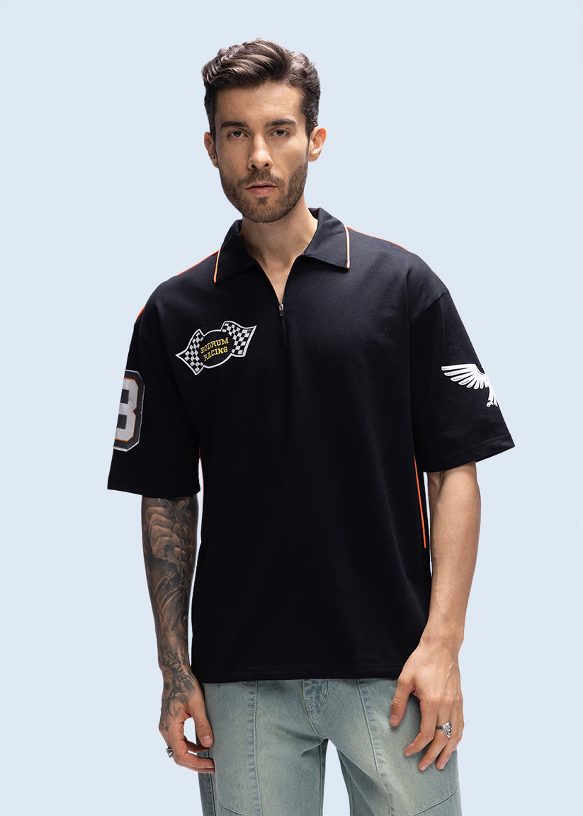 Racing Through Time tee front