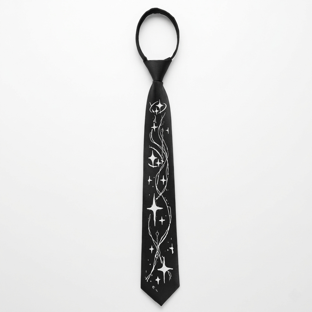 Obsidian Curse Tie